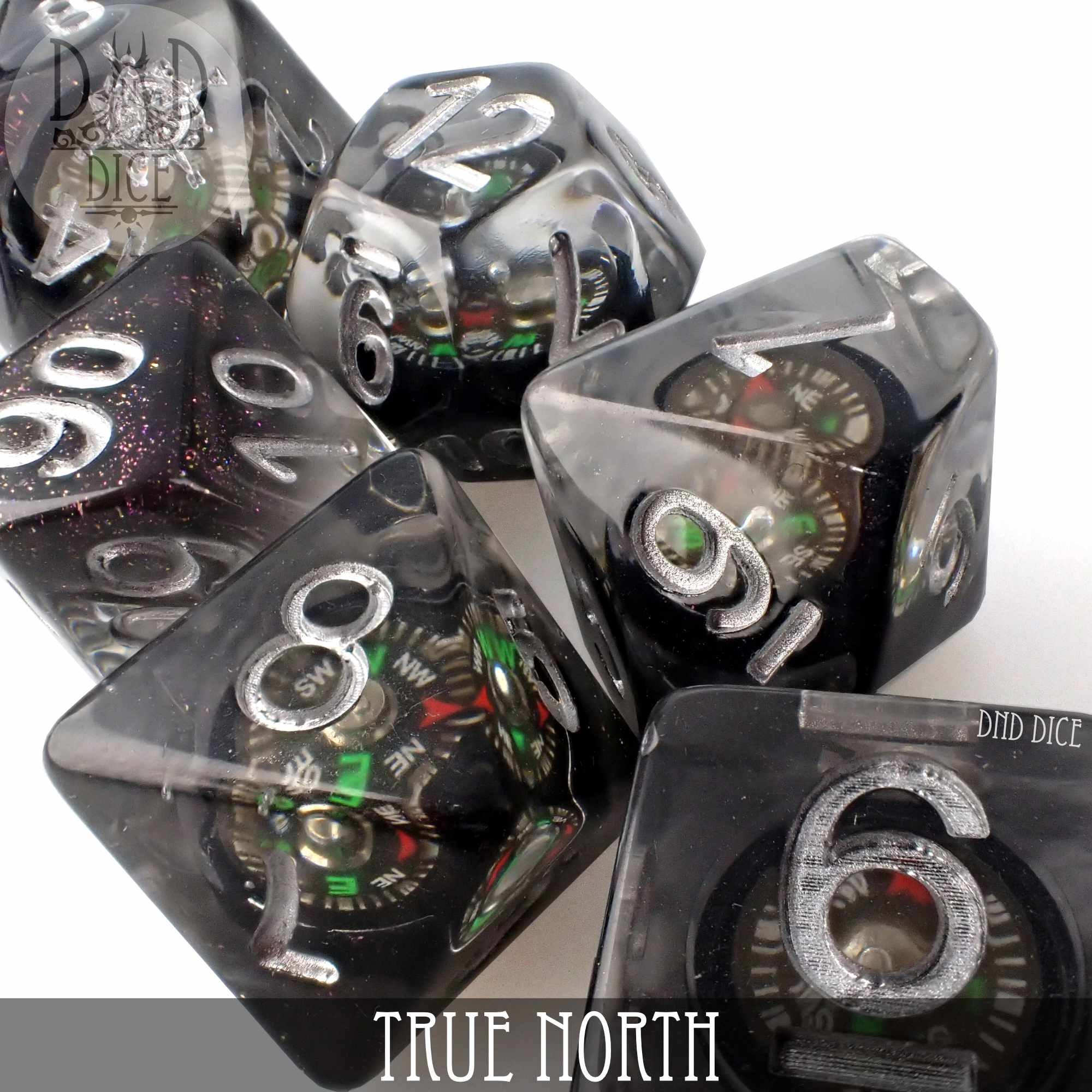 True North Dice Set (Real Compass) - Image 2