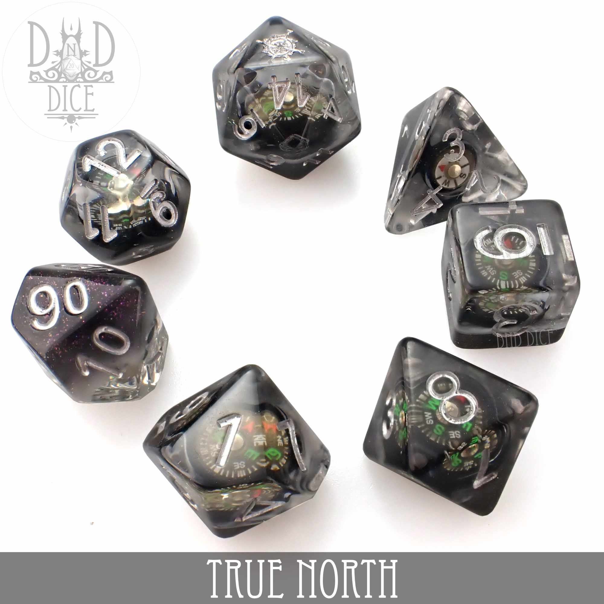 True North Dice Set (Real Compass) - Image 3