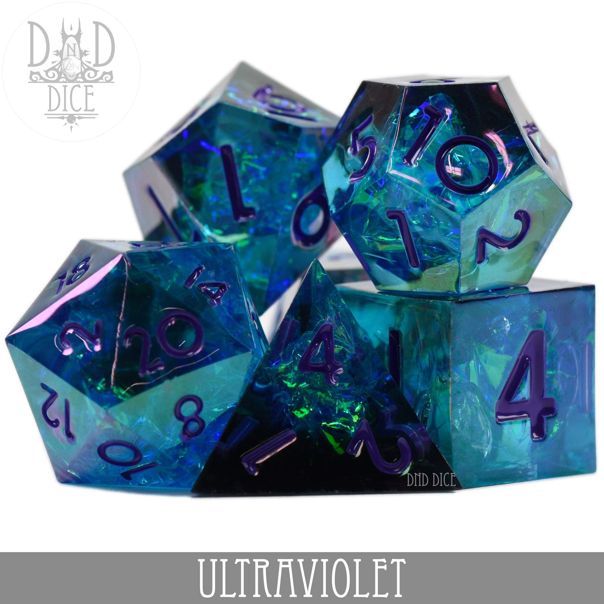 Ultraviolet Handmade Dice Set - Image 2