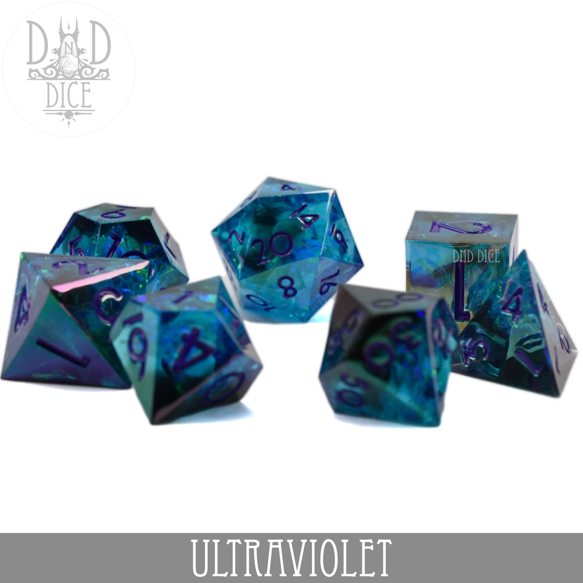 Ultraviolet Handmade Dice Set - Image 3