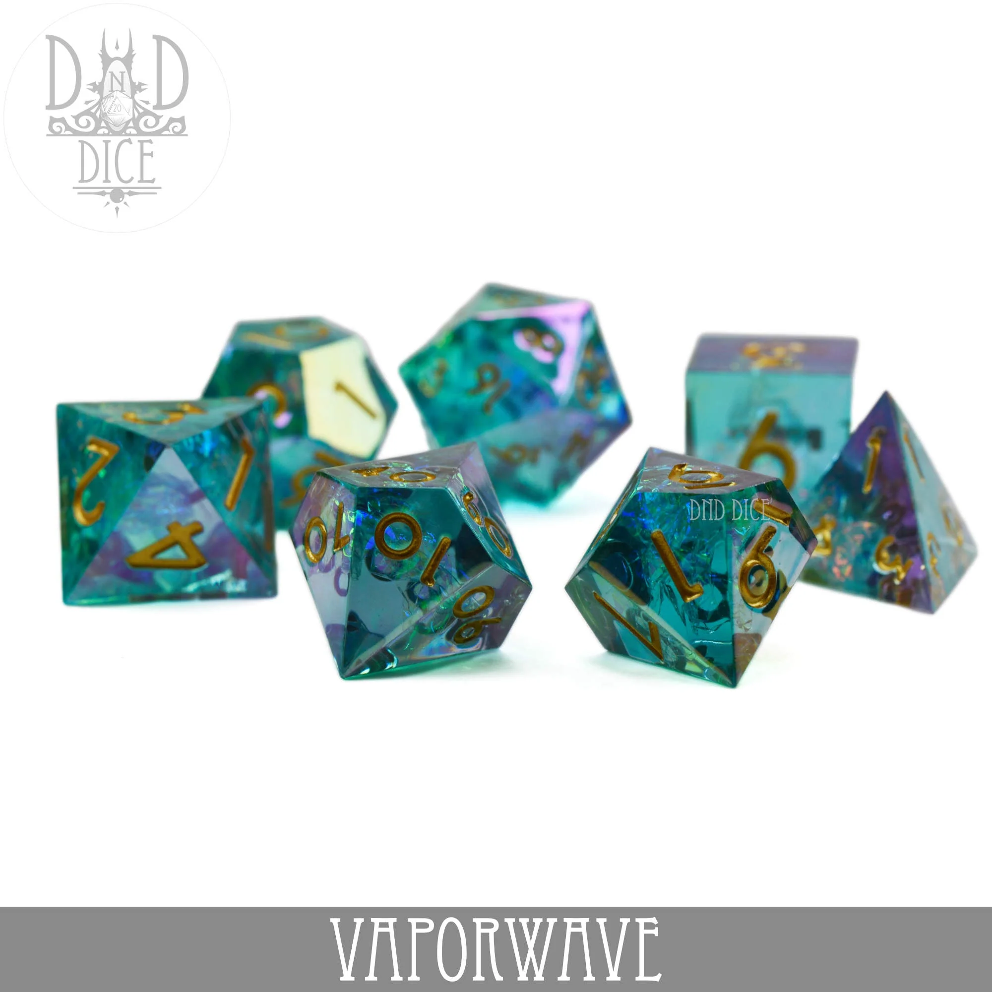 Vaporwave Handmade Dice Set - Image 3