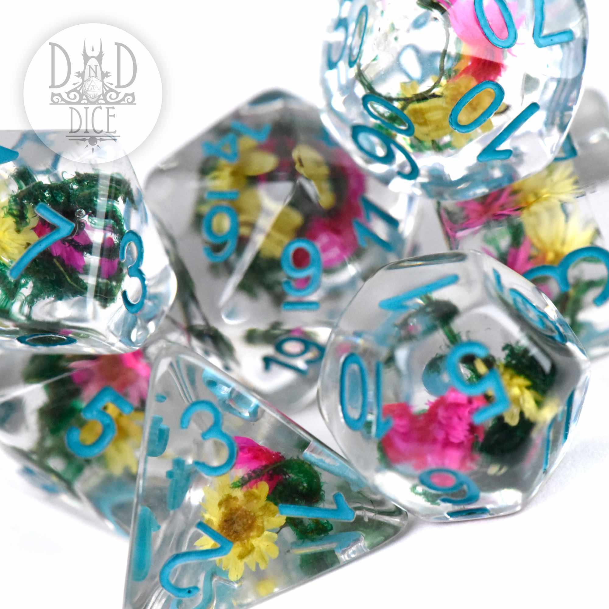 Vintage Bloom Dice Set - Image 2